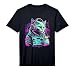 House DJ Cat 80s 90s Kitten Sunset Rainbow DJ Cat Kitty Performance T-Shirt