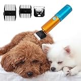 【OUTIL DE TONDEUSE DE TAPIS SANS FIL】 La tête de cisaille pour chien est composée d'une lame en zircone à 30 dents + d'un support de lame en acier inoxydable à 35 dents pour une coupe de tapis lisse et efficace, coupant les poils d'animaux sans tirer ni blesser la peau, gardant les animaux à l'aise. Et est livré avec deux peignes de guidage.
