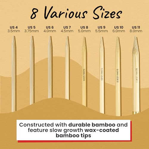 Image of skacel by addi addiClick Interchangeable Knitting Needles Set, Circular Needle Kit with Bamboo Tips and Nylon Cords