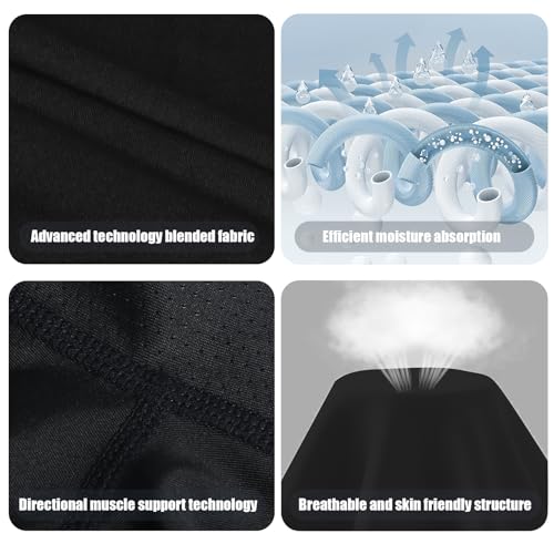 Men's Long Sleeve Compression Shirts Athletic Sport Undershirts Tight Base Layer Tops Rash Guard Workout Running Gym4