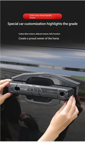 Embellecedor de manija de puerta de coche en cromado negro para Mazda 3 5 6 5