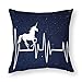 Fundas de cojín, 1 unidad, fundas de almohada decorativas de unicornio, galaxia, caballo de 60 x 60 cm, fundas de almohada cuadradas de poliéster suave