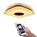 Produktbild OFFDARKS LED Deckenleuchte 52W Square Mit Bluetooth Lautsprecher WiFi APP Fernbedienung Dimmbar Farbwechsel Über Alexa Google Home Moderne Smart Lighting Für Indoor Schlafzimmer Wohnzimmer Küche