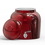 Geo Sports Porcelain Ceramic Crock Water Dispenser, Stainless Steel Faucet, Valve and Lid Included....