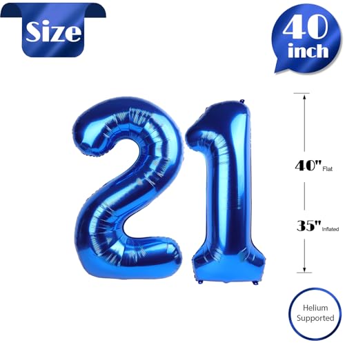 Number Balloon 40 Inch, Birthday Decorations Party Supplies for Bday Decor - Image 4