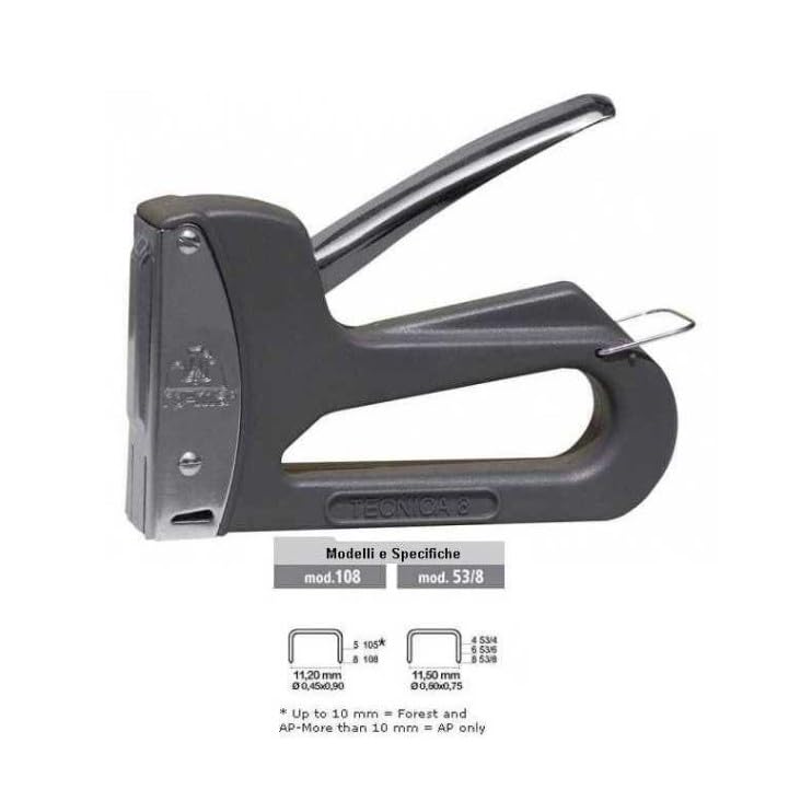 Kit Fissatrice Manuale con 5000 Punti Inclusi - Graffatrice per Tappezzeria, Stoffa, Carta, Sedie, Divani e Fai da Te