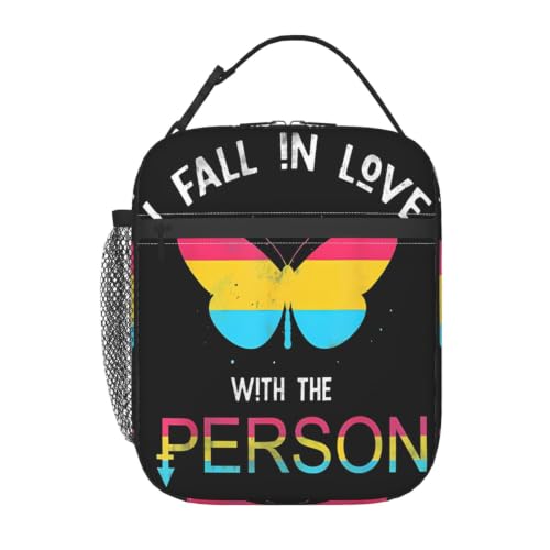 Rainbow Gay Pride Butterfly Queer Pansexual Lunch Bag