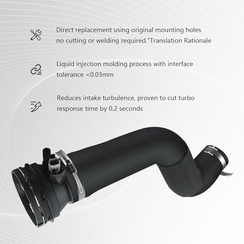 Turbo Intercoolers Outlet Tube Replacement for Ford F-250 F-350 Super Duty 6.7L PowerStroke 2017-2019 HC3Z-6F073-B