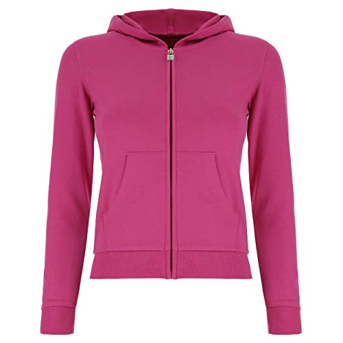 FREDDY Felpa con Cappuccio e Zip - Fuchsia Red