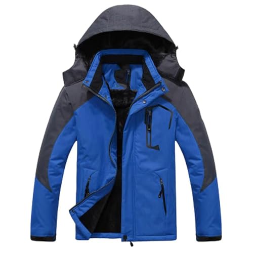 Parka homme hiver contre le froid glacial manteau imperméable épaissi bleu0801