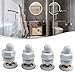 Shower Door Rollers 4 Pack with Quick Release Design, Nylon Wheels 19-29mm for 4-8mm Glass Doors, Stainless Steel Bearing, Compatible with Shower Cabin and Steam Cabin(25mm)