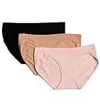Hanes Women's Cotton Stretch Bikini with ComfortSoft® Waistband 3-Pack (8, Assorted)