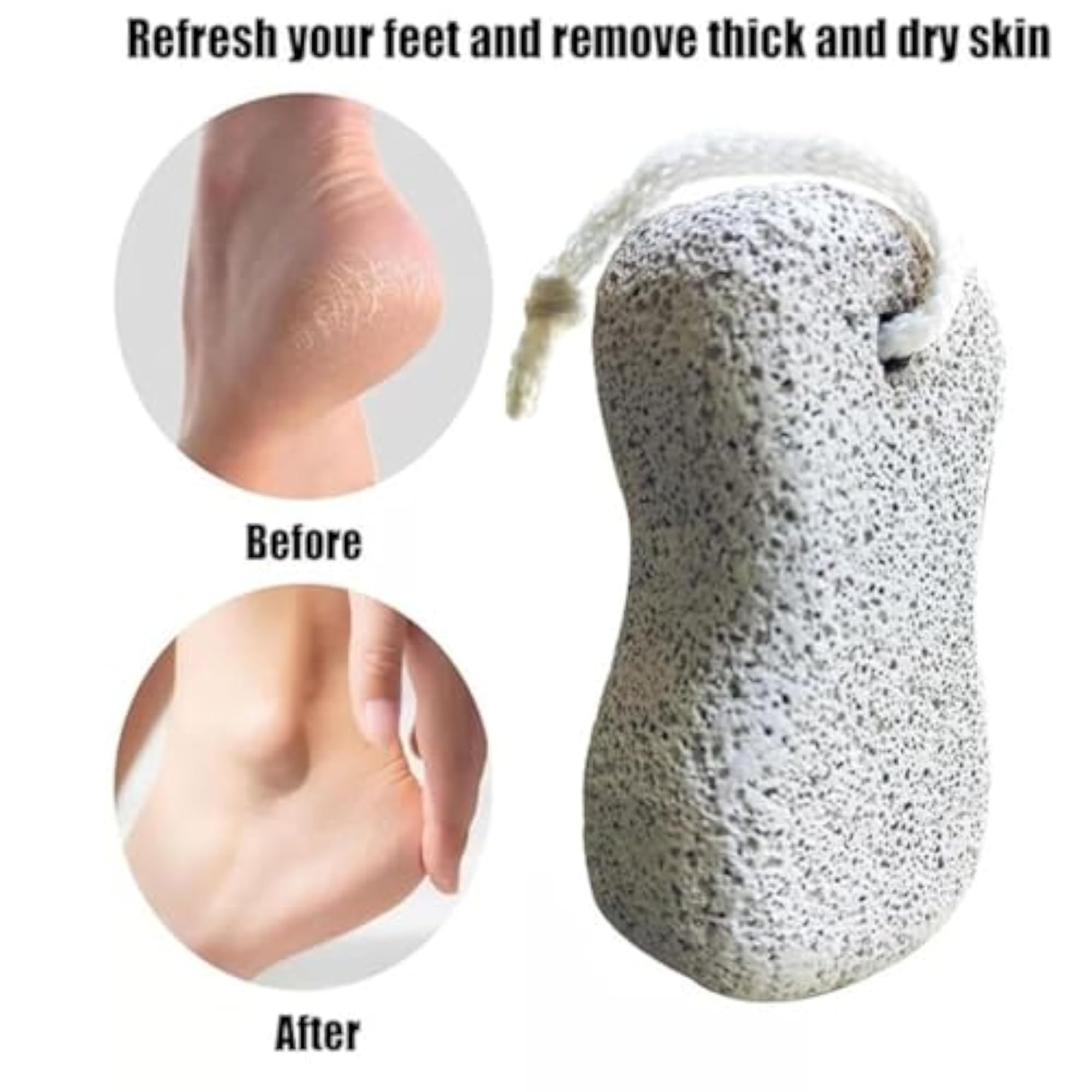 Plastic and Stainless Steel Foot Scrubber with Pumice Stone
