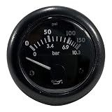 Thunder Parts | Oil Pressure Gauge | 0 - 150 PSI or 0 - 10.3 bar | 12 or 24 Volts | Original (12 Vol