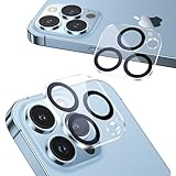 NIMASO カメラフィルム iPhone 13 Pro 用/iPhone 13 Pro Max 用 カメラ レンズ 保護カバー 全面保護 黒縁取り 露出オーバー防止 2枚セット NCM21H312