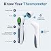 Alcedo Forehead and Ear Thermometer for Adults, Kids, and Baby | Digital Infrared Thermometer for Fever | Touchless, Instant Read, Medical Grade | Pouch and Batteries Included
