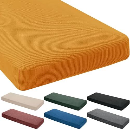 Coussin de banc d'extérieur lavable jaune pour éliminer le mal de dos - 2