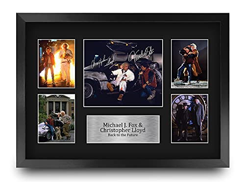 HWC Trading Michael J Fox & Christopher Lloyd Back to the Future 16 x 12 inch (A3) Printed Gifts...