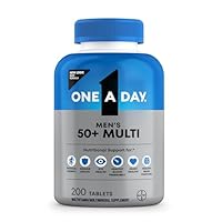 One A Day Men’s 50+ Healthy Advantage Multivitamin, Multivitamin for Men with Vitamins A, C, E, B6, B12, Calcium and Vitamin D, Tablet, 200 Count (Pack of 1)