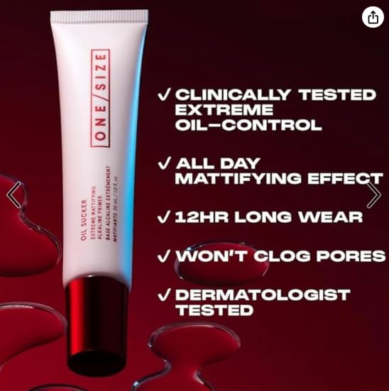 O/S by P-Starr - Oil Sucker Extreme Mattifying Alkaline Primer – Shine Control, Long-Lasting, Pore-Blurring & Lightweight Mattifying - Size: (1.01 oz / 30 mL)