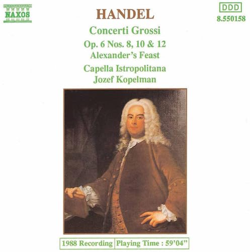 Concerti Grossi Op. 6 Nos. 8 [Audio CD] HANDEL,GEORGE FRIDERIC and Handel