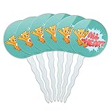 Care Bears: Unlock the Magic All Heart Cupcake Picks Toppers Decoration Set of 6