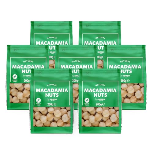 by Amazon - nueces de macadamia, 200 g (paquete de 7)