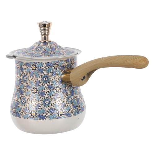 Cafetera turca de acero inoxidable de 720ml con mango de madera aislante Galpada 2