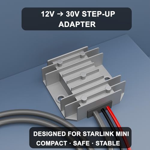 Starlink Mini 12V Adapter, DC 12V Power Cord Converter for Starlink Mini Power Supply Step Up to 30V 3A Conversion Kit DC Male Plug for Starlink Mini Power Supply Step Up Conversion2