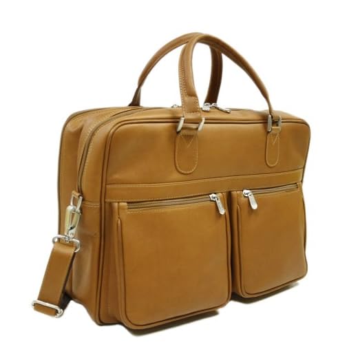Piel Leather Checkpoint Friendly Brief Overnighter, Saddle, One Size