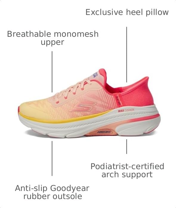 Image of Skechers Womens Max Cushioning Arch Fit 2.0 Adelphi Hands Free Slip-ins Sneaker