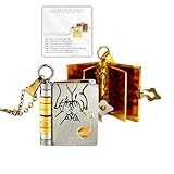 For Daughter - My Incredible Daughter Book Necklace,To My Daughter from Mom and Dad,Adjustable Silver 18k Gold Book Necklaces with 6 Pages of Engraved Information,Openable Multi Layer Book Jewelry (Silver)