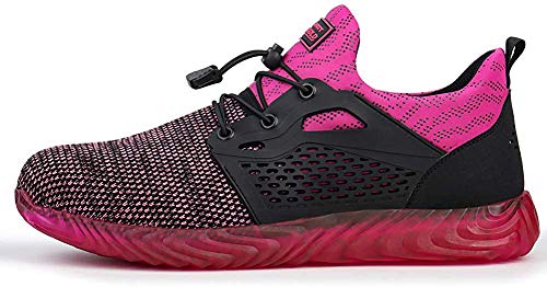 Herren Damen S3 Sicherheitsschuhe Leicht Sportlich Arbeitsschuhe Schutzschuhe mit Stahlkappe Breathable Comfortable rutschfeste