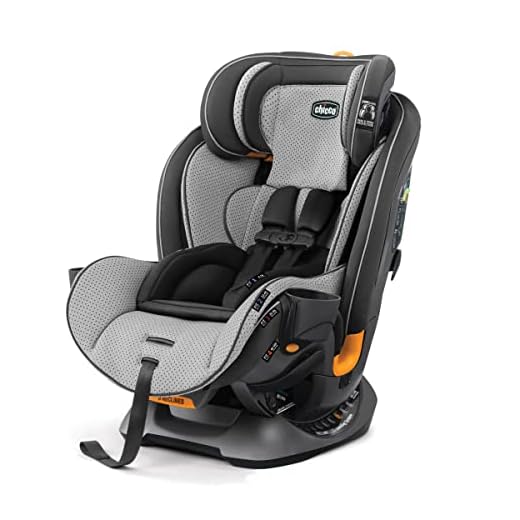 Chicco Fit4 4-in-1 Convertible Car Seat | Easiest All-in-One from Infant to Booster | 10 Years of Use - Stratosphere
