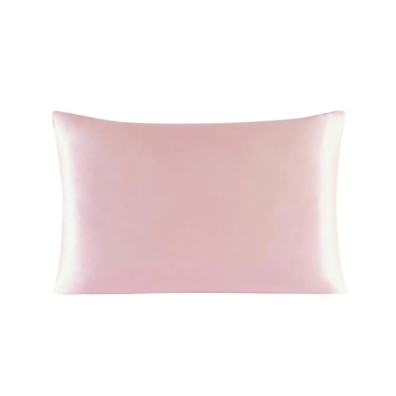 Silky Pillow Covers, 25mm Silk Zipper Pillowcase Multicolor Multiple Sizes(Pink,50x70cm)