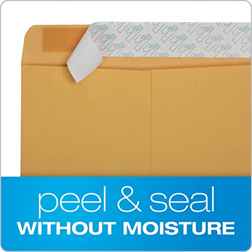 Quality Park Envelopes, Redi-Seal Catalog Envelopes, 9 x 12 Inches, 28 lb Light Brown Kraft, Self-Sealing, 100 Count - Ideal for Mailing, Storage, and Organizing image 8
