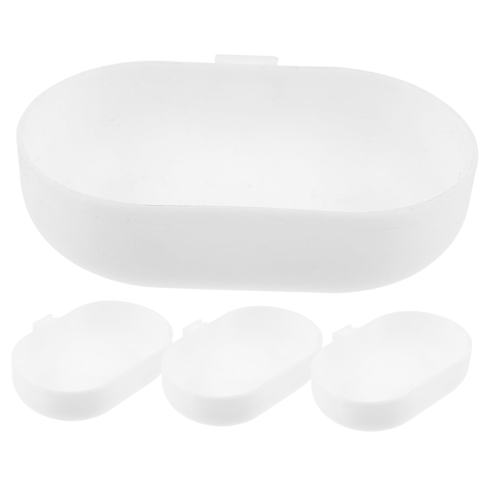 BESPORTBLE 25pezzi Vaschetta da Bagno per Uccelli con Design Semplice e Pratico Accessorio per Pappagalli e Parakeet Box Appeso per Gabbie di Uccelli Materiale Leggero e Resistente