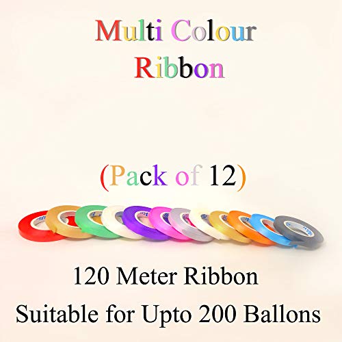 Image of AMFIN Curling Ribbons for Balloons,Multicolor Ribbons for Decoration - Multi (Pack 12)