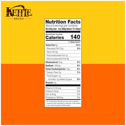 Image of Kettle Brand Backyard Barbeque Kettle Potato Chips, Gluten-Free, Non-GMO, 7.5 oz Bag (Pack of 12)