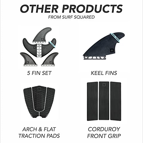 image for Surf Squared Large Surfboard Fins Sets - Honeycomb Fiberglass Performa