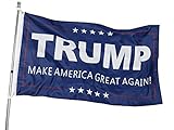 Homissor President Donald Trump Flag - 3x5 ft Trump 2020 Keep America Great! - Fade Resistant America Indoors Outdoors Banners