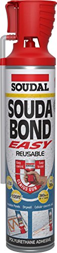 Soudal Soudabond Easy adhesivo de espuma poliuretano 1.64 lb miniatura 1