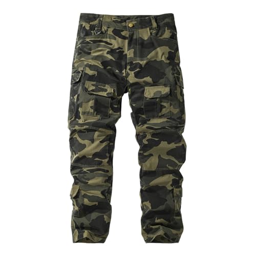 Pantalon cargo camouflage homme pour loisirs et sorties nature