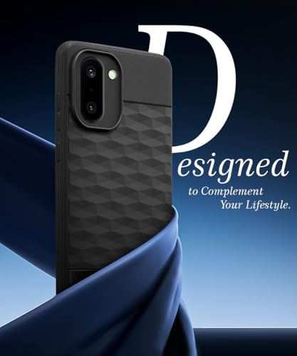 Image of WOW IMAGINE Back Cover for 1+ OnePlus 15R 5G 2025 with Hexa Cube Design | Ultra Slim Soft Rubberised Case | Inner Velvet Fabric | Silicone Flexible Mobile Case | Camera Protection - Black