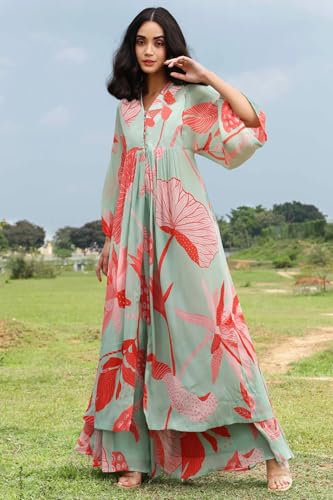 Image of Leriya Fashion Kurti Set for Woman | Co ord Set for Women Stylish | Kurta Sets for Woman | Kurtis | A Line Kurti for Women | Traditional Salwar Suit for Party Outfits Dress