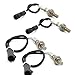 Kwiksen 4pcs Oxygen Sensor 1 Sensor 2 Upstream Downstream Replacement for Expedition 4.6L/ 5.4L 1999 2000 2001 2002 Replacement for F-150 F250 4.2/4.6L/5.4L 1999 Replacement 234-4046 234-4127