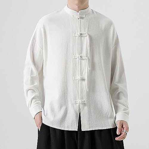 Men Chinese Traditional Tang Shirt Tai Chi Kung Fu Frog Button Top Kung Fu Jacket Clothing Chinese Traditional Cloths2