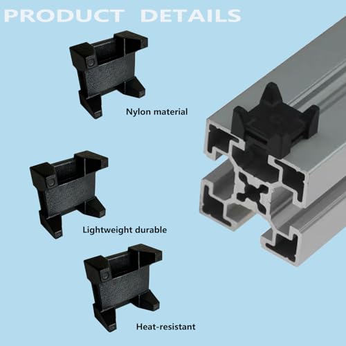Kabelhalter Nutklemmen für Aluprofil 16 Stk Aluprofil Kabelhalter für Europäischem Standardprofil 40x40 Kabelclips für Aluprofile 15.7x7mm Kabelhalter-Nutklemmen für Werkstätten und Haushalte