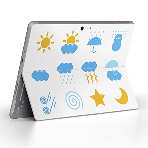 igsticker Surface Go/Surface Go 2 専用スキンシール サーフェス go シール スキン 保護 フィルム ステッカー アクセサリー 016467 天気 マーク ロゴ