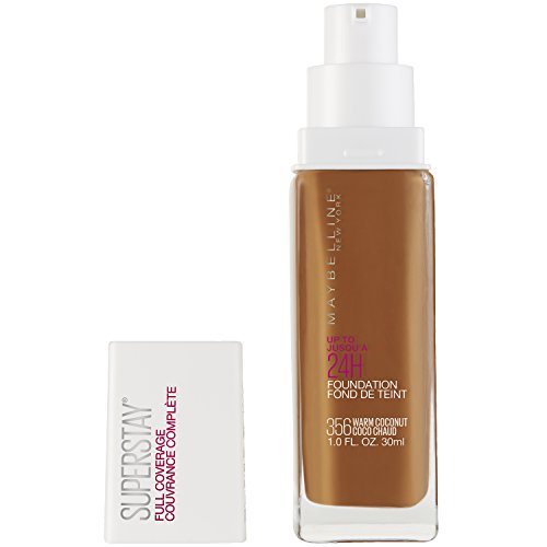 Maybelline Super Stay Full Coverage Liquid Foundation Makeup, Warm Coconut, 1 Fl Oz